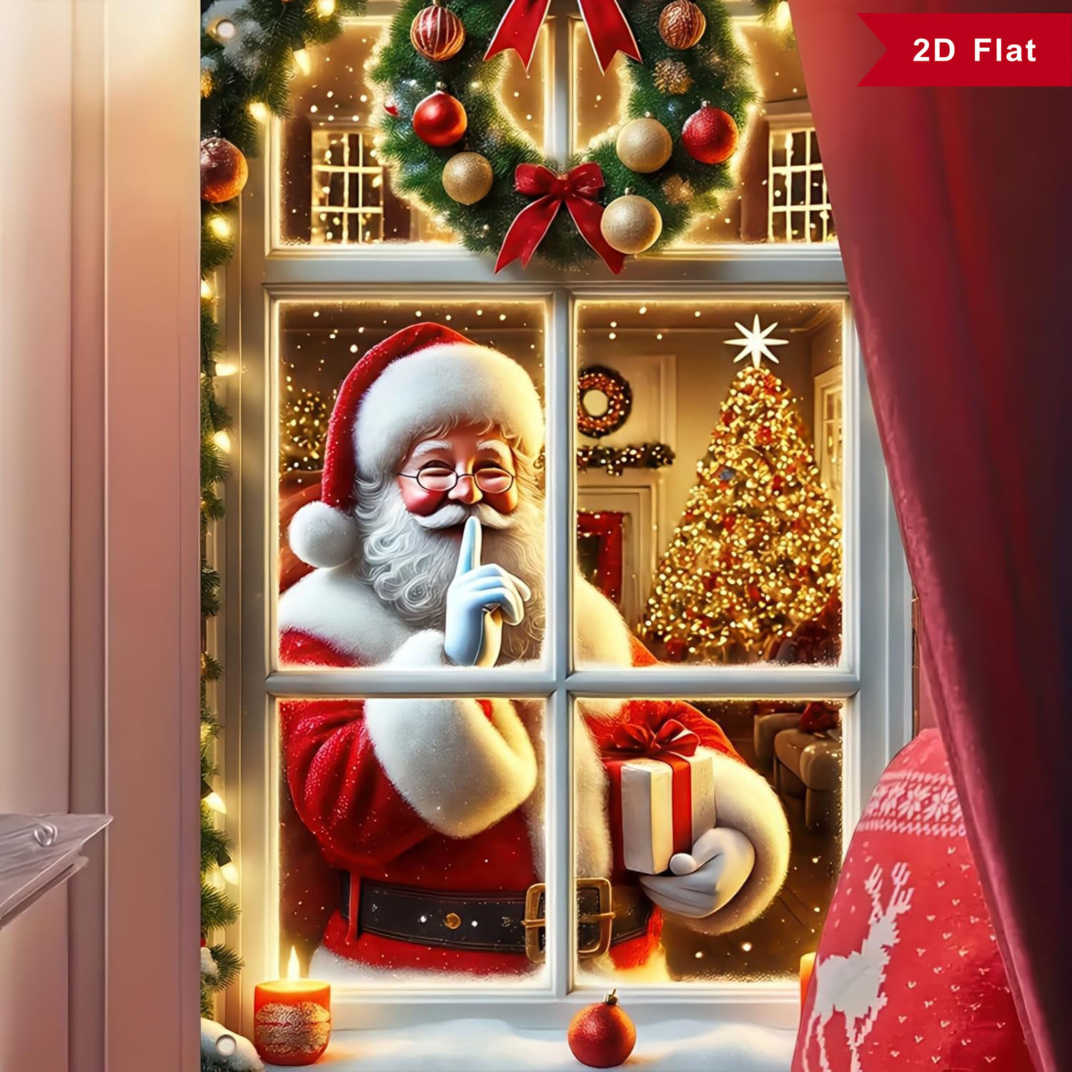 Photography Class - Merry Christmas Window Decorations –Christmas Backdrop