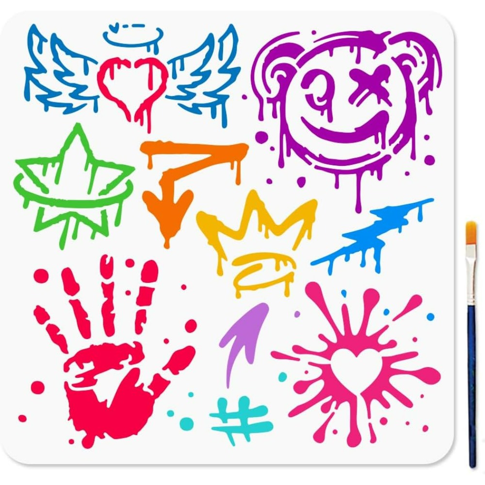 Photography Technique - Graffiti Stencil for Painting 11.8×11.8inch Palm