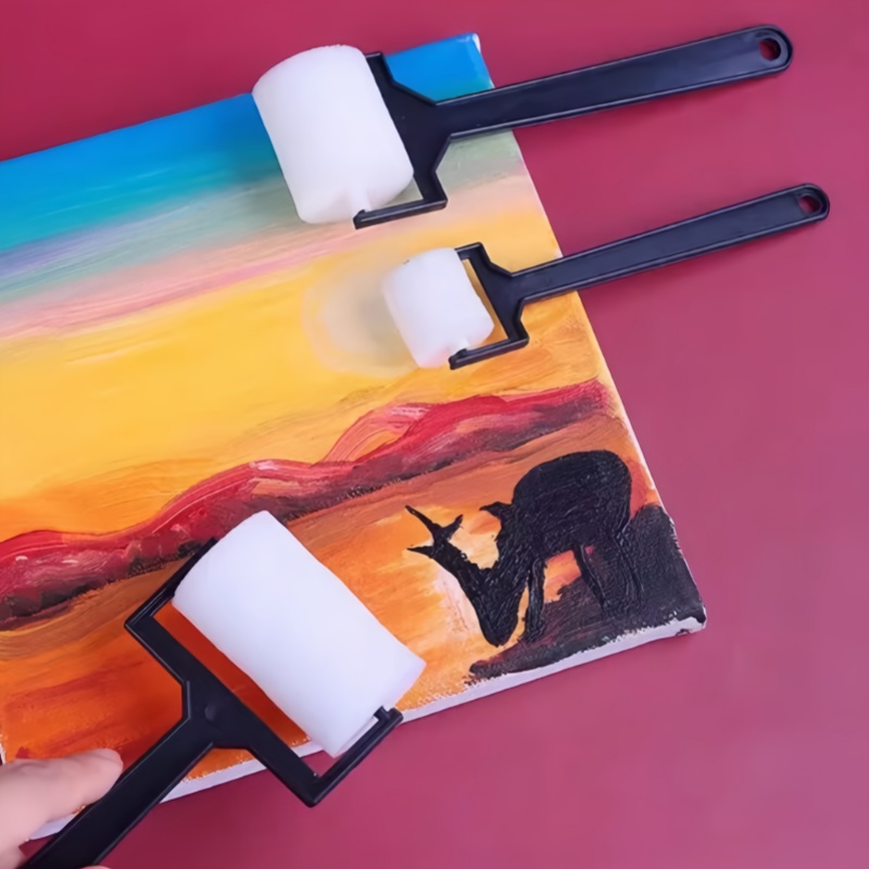 Photography Technique - Doodle Painting Roller Sponge Brush -