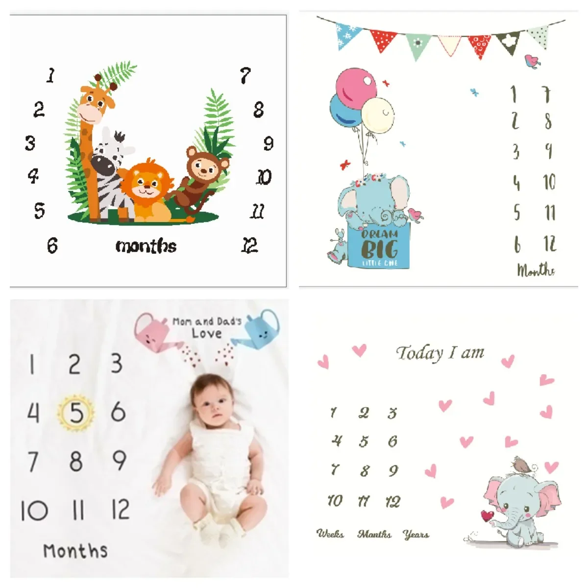 Photography Class - Background Blankets Play Mat Baby Milestone