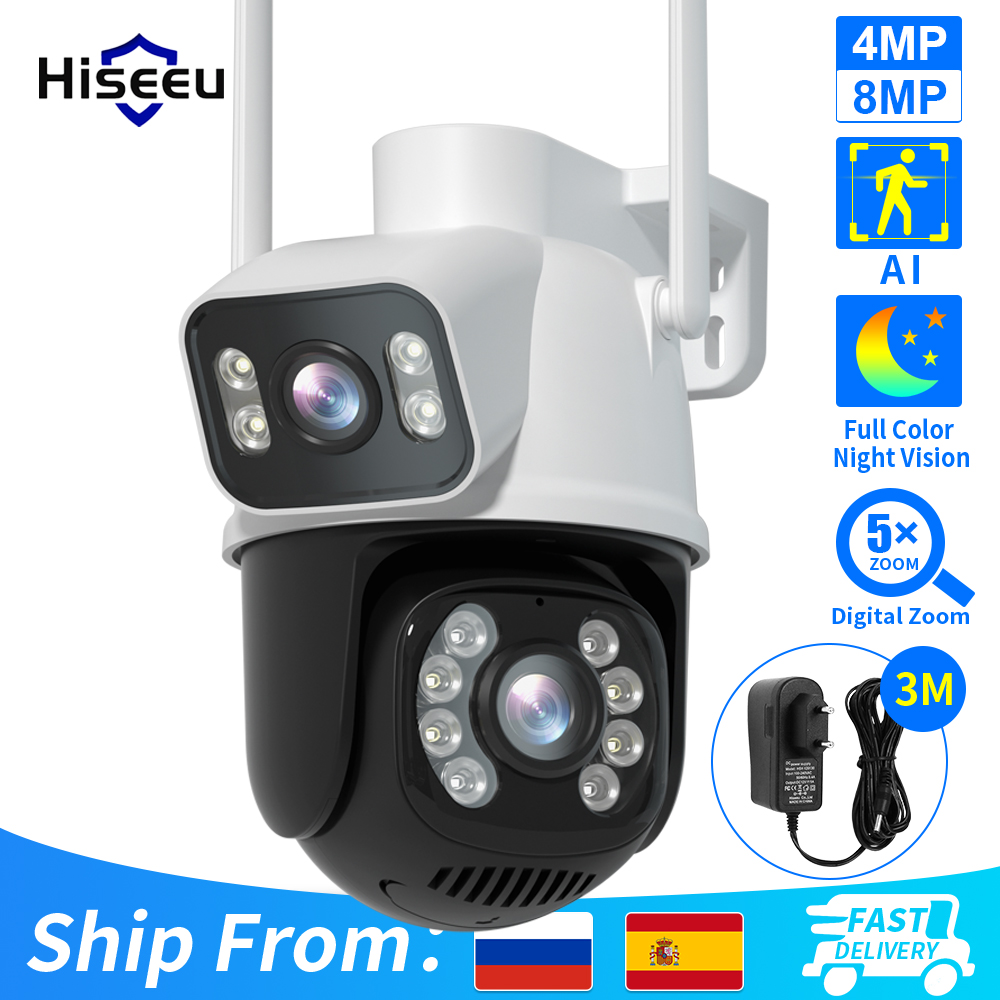 Photography With Ai - Hiseeu 4K 8MP PTZ Wifi IP
