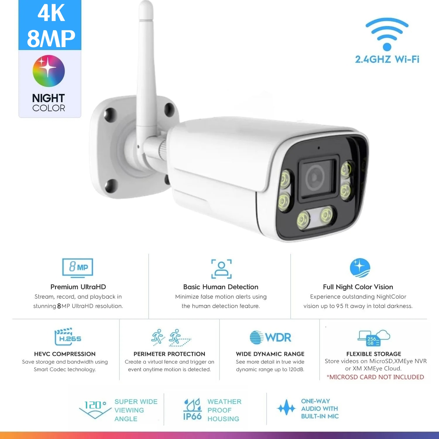 Photography With Ai - ICsee 4K 8MP Wireless Outdoor Security