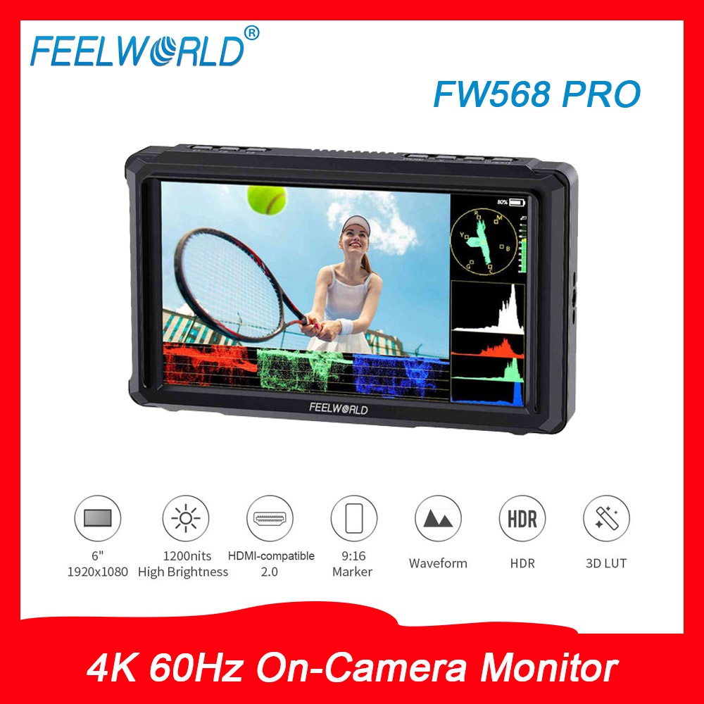 Photography Pro - FEELWORLD FW568 PRO On-Camera Monitor 4K