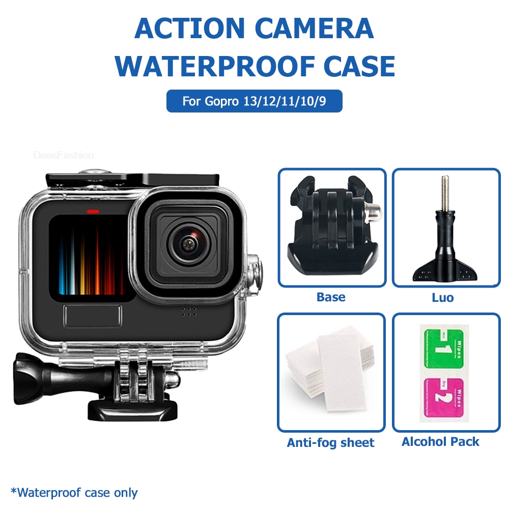 Gopro Action Camera Hero 12 Black - Case Waterproof for GoPro Hero 13