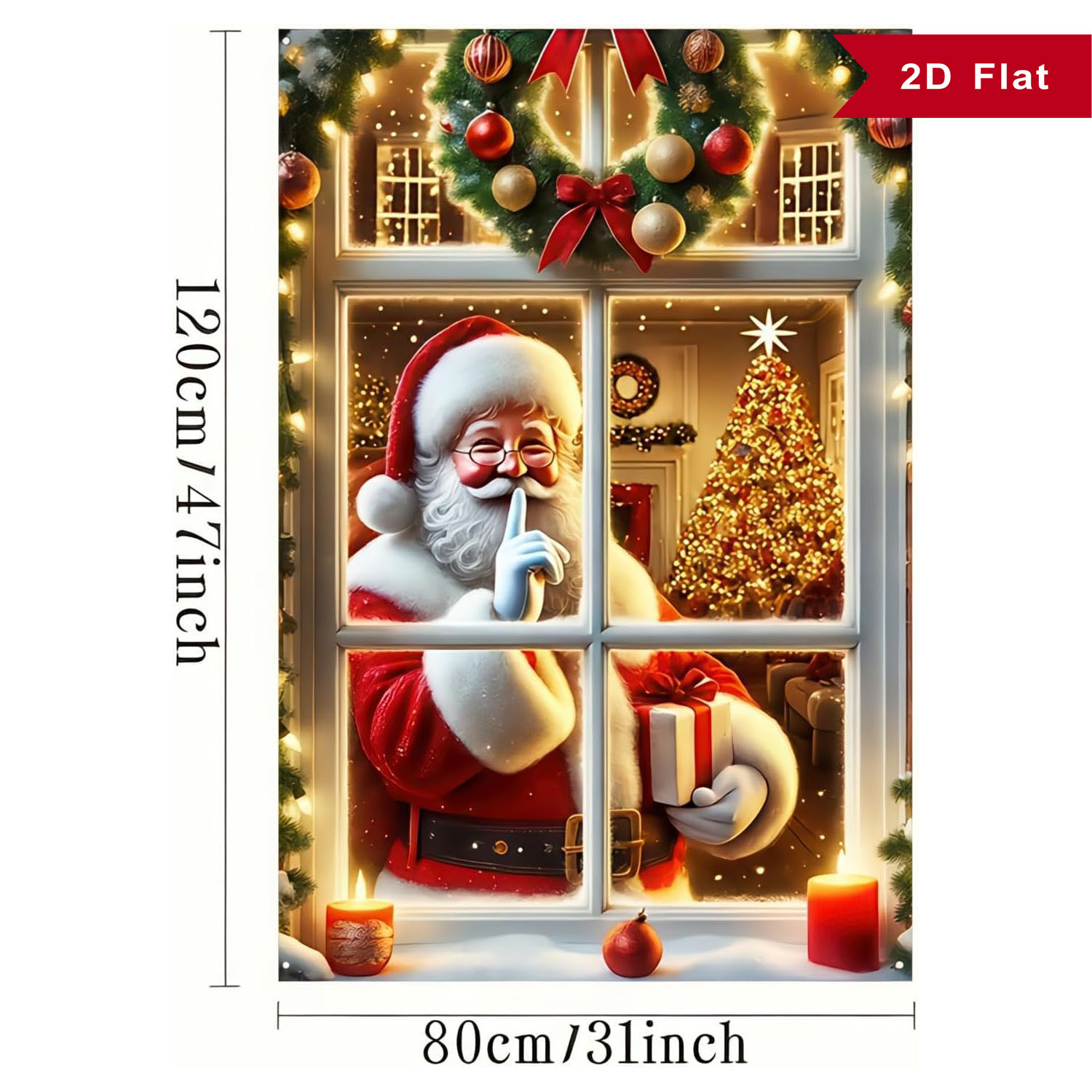 Merry Christmas Window Decorat - Photography Class ulasan dan harga