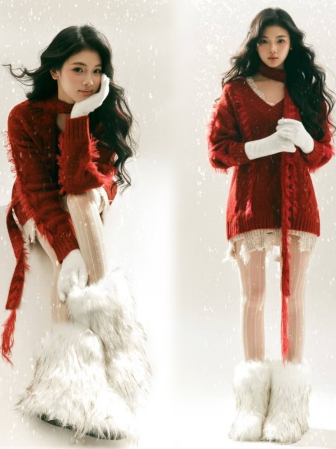 2025 New Red Sweater Art Photo - Photography Of The Year ulasan dan harga