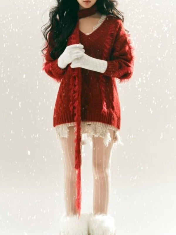 2025 New Red Sweater Art Photo - Photography Of The Year ulasan dan harga