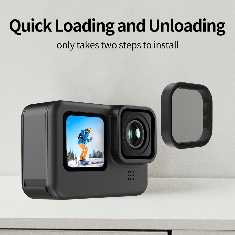 TELESIN GP9 ND8 ND16 ND32 CPL  - Gopro Action Camera Hero 12 Black ulasan dan harga