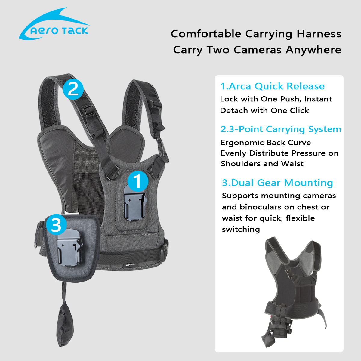 Aero Tack G3 Camera Strap,Doub - Photography Zone System ulasan dan harga