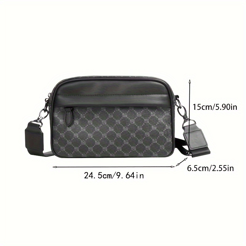 Men Classic Print PU Crossbody - Camera Wrist Strap ulasan dan harga