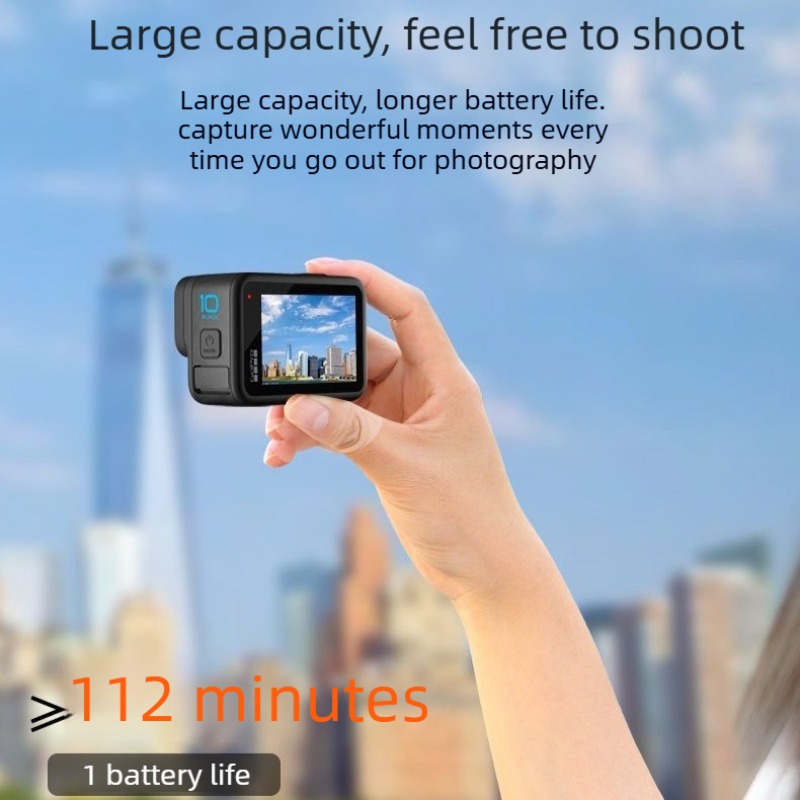 1800mAh Replacement Battery Ch - Gopro Action Camera Hero 12 Black ulasan dan harga