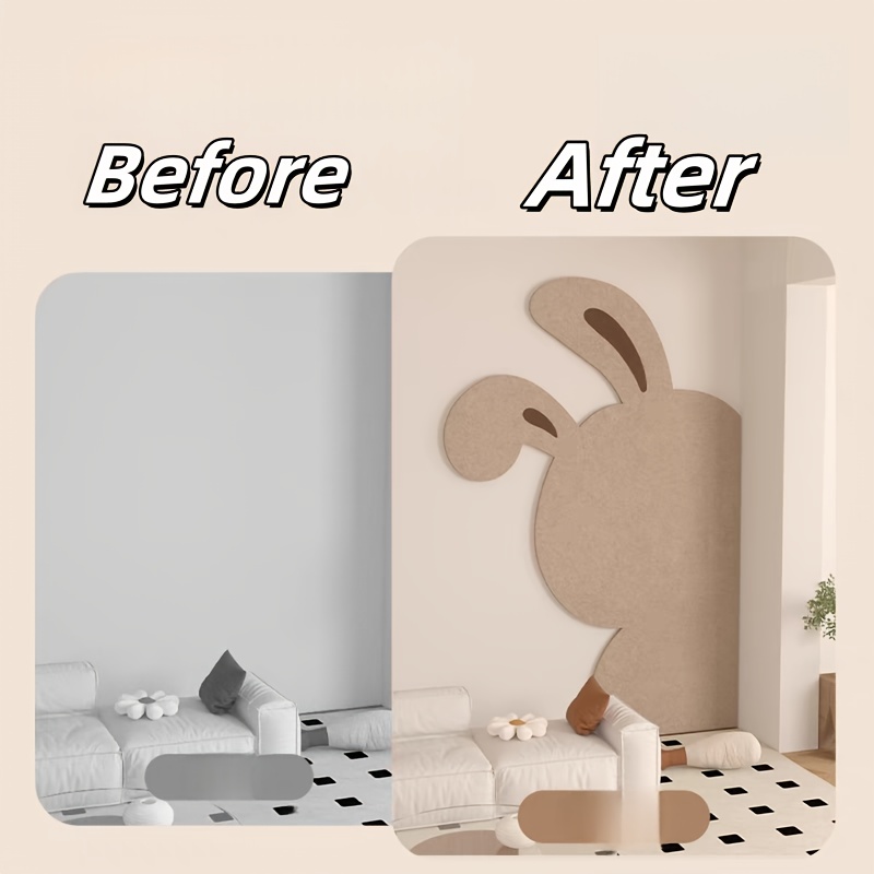 Cute Bunny Felt Wall Sticker P - Photography Class ulasan dan harga