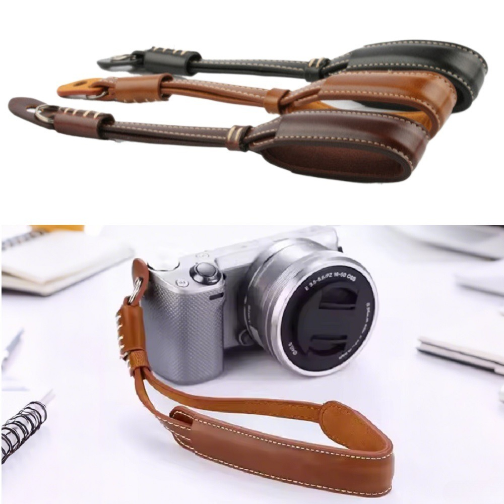 Quick Release Camera Wrist Str - Camera Strap Leather ulasan dan harga