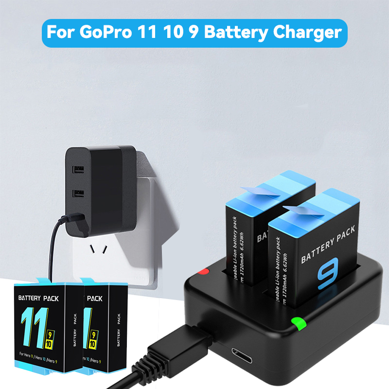 Dual Port Slot Double Battery  - Gopro Action Camera Hero 12 Black ulasan dan harga