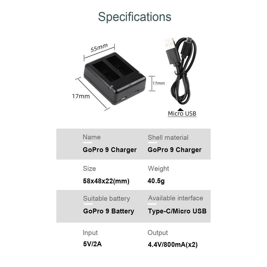 Go Pro 12 Dual Battery Charger - Gopro Action Camera Hero 12 Black ulasan dan harga
