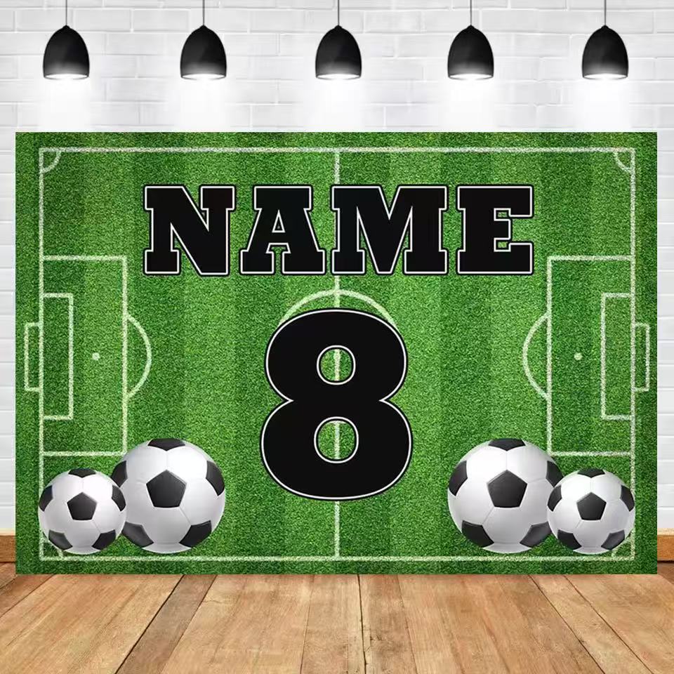 Football Backdrop Customize Na - Photography Awards ulasan dan harga