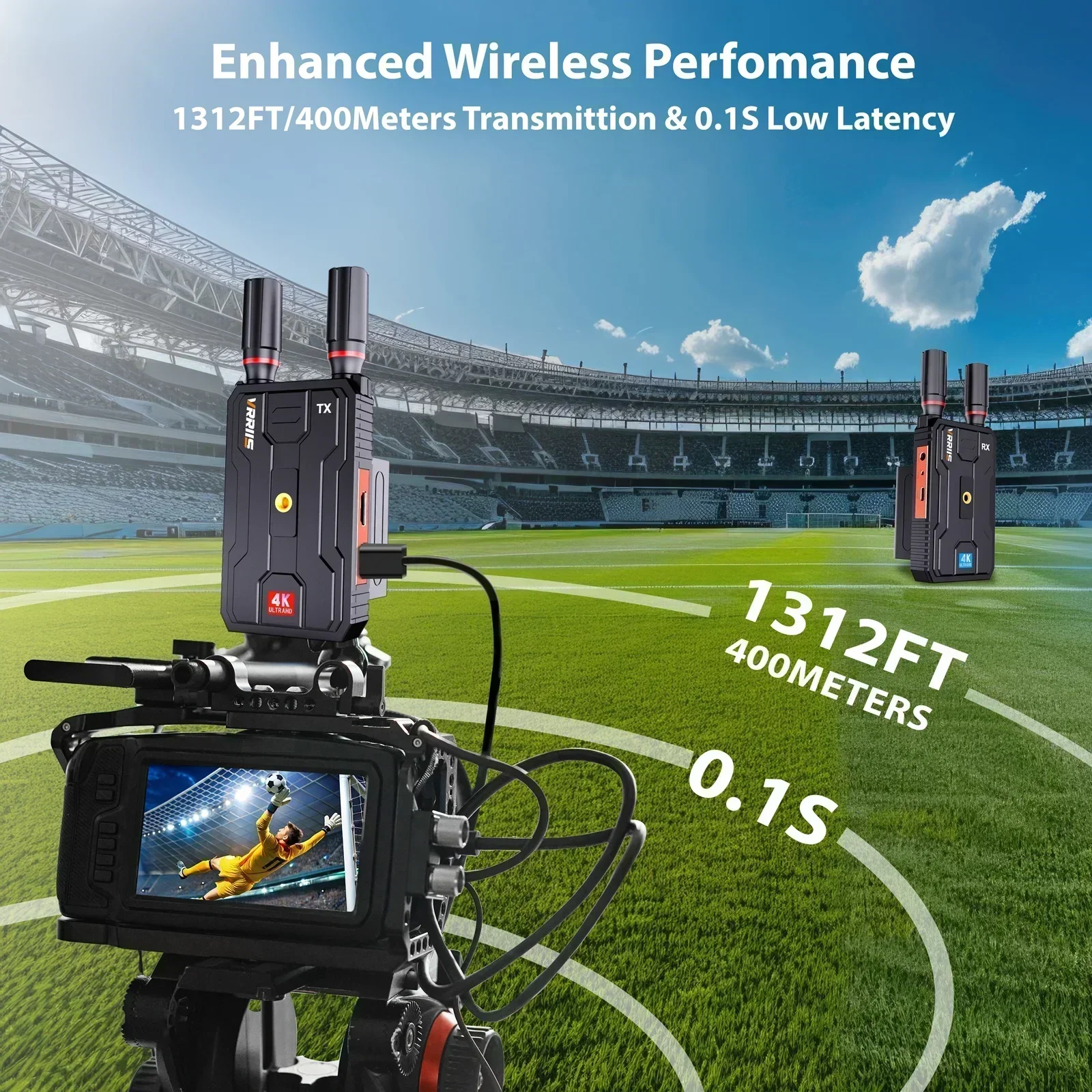 Vrriis WL097 PRO 4K Wireless A - Photography Unit ulasan dan harga