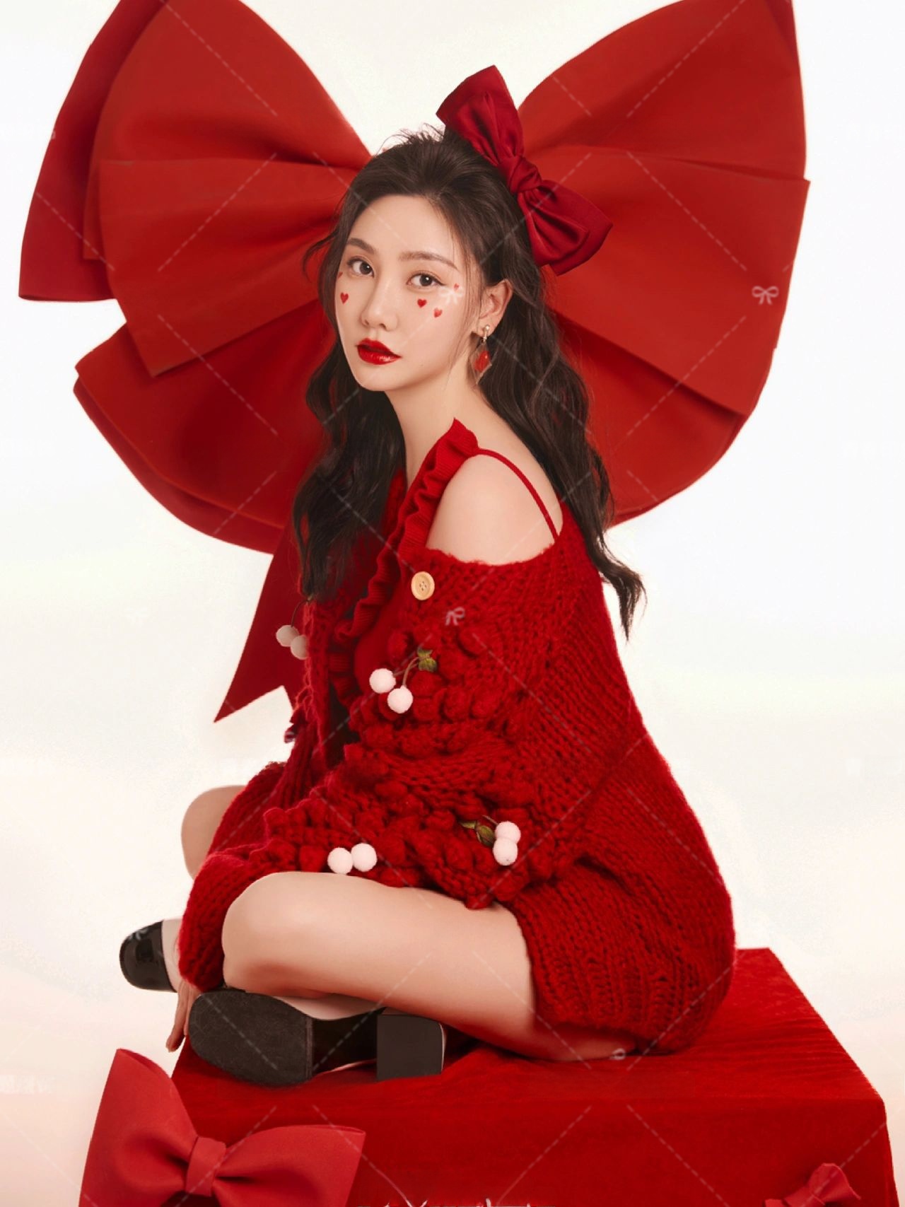 Red Sweater Christmas Theme Ne - Photography Of The Year ulasan dan harga
