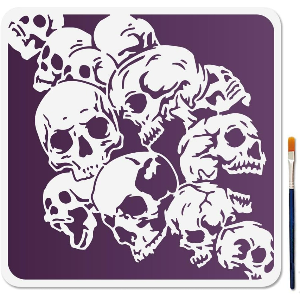 Skull Background Stencil Skull - Photography Technique ulasan dan harga