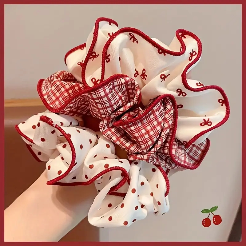 3 Pcs Sweet Red Dot Bowknot Pl - Photography Of The Year ulasan dan harga