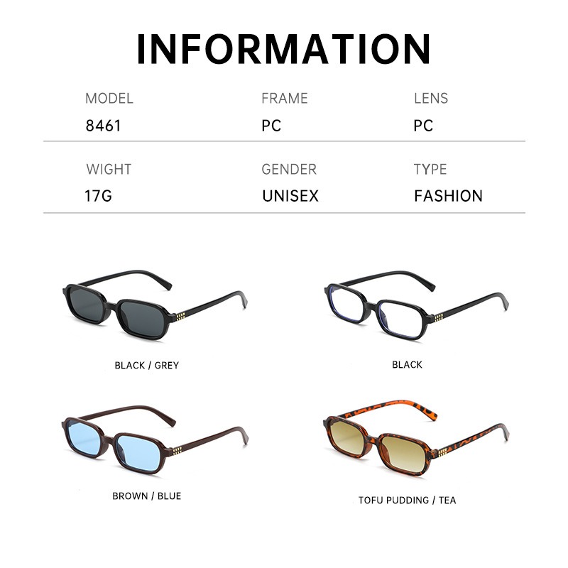 New Small Square Frame Sunglas - Photography Framing ulasan dan harga