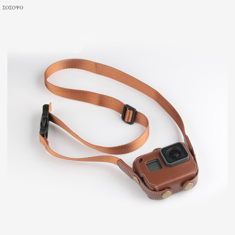 3 colors Protective case PU Ba - Camera Strap Leather ulasan dan harga