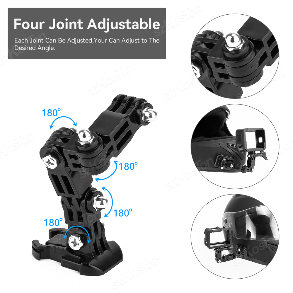 Motorcycle Helmet Chin Mount K - Gopro Action Camera Hero 12 Black ulasan dan harga