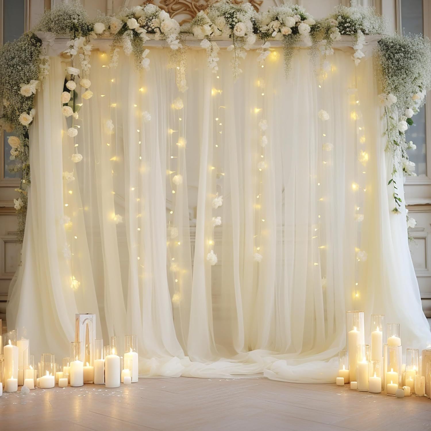 1 Pack Wedding Tulle Backdrop  - Photography Class ulasan dan harga